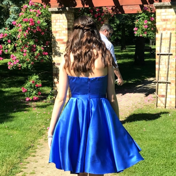 royal blue grad/prom dress - Picture 3 of 11
